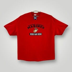 NEW TCX US MARINES MCRD SAN DIEGO T-Shirt Red Mens 3XL Officially Licensed NWT